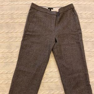 J.Crew Patio pants in mini-dot 100% wool size 8